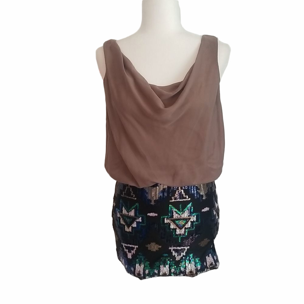 LILY ROSE One Piece Dress , Sequins Skirt. Sz Small